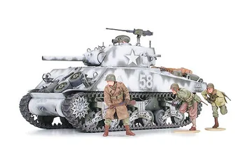 Tamiya 35251 1/35 Sõjalise Kääbus-Seeria No251 USA Armee M4A3 Sherman W/105mm haubitsad Paak Plastikust Assamblee Hoone Mudeli Komplekt