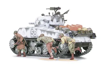 Tamiya 35251 1/35 Sõjalise Kääbus-Seeria No251 USA Armee M4A3 Sherman W/105mm haubitsad Paak Plastikust Assamblee Hoone Mudeli Komplekt