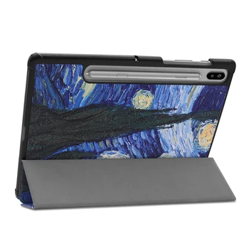 Flip leather case For Samsung Galaxy Tab S6 10.5 tolli 2019 SM-T865 T860 Magnet Kokkuklapitavad Seista Kaane Juhul Tablett Smart Slim case