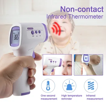 Laup Mitte-kontakt Infrapuna keha Termomeeter ABS Täiskasvanute ja Laste Lcd Ekraan Digitaalne Laser Temperatuur Tööriist