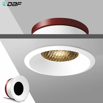 [DBF]2020. aasta Uus Kärgstruktuuri Pesa Anti Glare Objektiivi COB Süvistatav Allvalgusti 5W 7W 12W 15W Ring LED Ülemmäära Spot Light Pic Taust