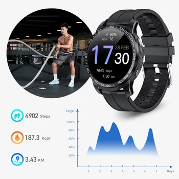 LIGE Smart Vaata Telefoni Täielikult Puutetundlik Ekraan Sport Fitness Vaadata IP68 Veekindel Bluetooth-Ühendus smartwatch Mehed Android ja ios