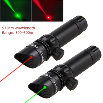 Võimas 532nm Roheline Laser Silmist Punane Jahi-Emitter+20mm/11mm Ringi Raudtee QD Barrel Reguleerimisala Mount +W/Remote Lüliti+16340BY+Laadija