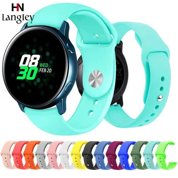 Langley Silikoon Bänd Rihm Samsung Galaxy Aktiivne Watch 42 46 mm Bänd Käik S2 S3 Sport Watchbands 20mm 22mm Rihmad Hulgimüük
