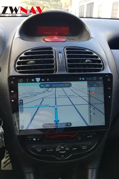 Android 10.0 4+64G Auto Raadio GPS Navigatsiooni Peugeot 206 2000-2016 Multimeedia Mängija, Raadio, video, stereo mängija juhtseade dsp