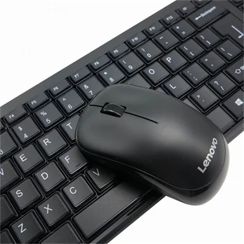 Lenovo KN100 juhtmeta klaviatuuri ja hiire komplekt vaikne klaviatuur äri-seeria veekindel vastupidav sülearvuti lauaarvuti klaviatuur