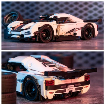Koenigsegg Agera R Kuulus Super Sport racing car Technic KES Tehnikat Mudel ehitusplokid Tellised mänguasjad poistele kingitus