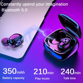 XG12 TWS 5.0 Bluetooth Kõrvaklapid Stereo Traadita Earbuds HIFI Heli, Sport Kõrvaklapid Handsfree Gaming Headset koos Mic Telefon