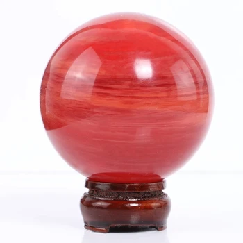 100mm-Aasia punane kvarts palli kõrge kvaliteedi feng shui kodu kaunistamiseks palli eelistatud