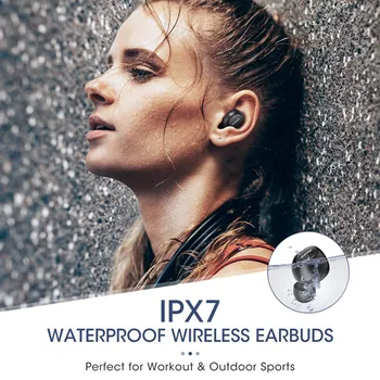 Mpow T5/M5 TWS Kõrvaklapid 5.0 Bluetooth Traadita Earbuds IPX7 Veekindel Peakomplekt 36H mängu Ajal Toetab Aptx TWS jaoks Xiaomi iphone