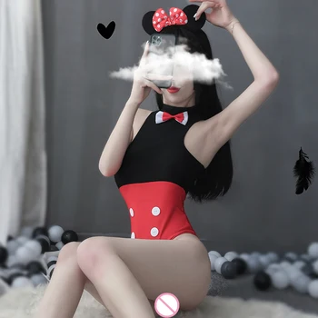 Halloween Kostüümid Naiste Sexy Teddy Kawaii Lingere Bodysuit Supelrõivad Seksikas Erootiline Neiu Riided Kooli Porno Anime Cosplay