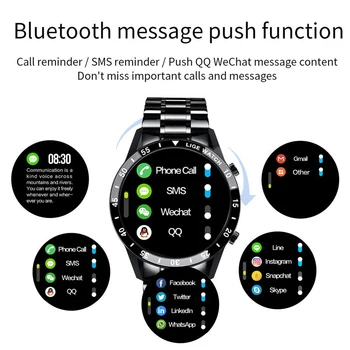 LIGE 2021 Mood Ring Täis Touch Screen Mehed Smart Kellad Veekindel Sport Fitness Vaadata Luksus Bluetooth Telefoni Smart Vaadata