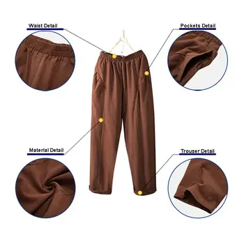 Vintage Tahke Haaremi Püksid Naiste Suvel Pükste ZANZEA 2021 Vabaaja Elastne Vöökoht Pantalon Palazzo Naine Tahke Naeris Pluss Suurus