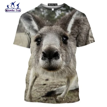 Mamba top Känguru särk homme mood meeste T-särk 3D print Austraalia Loomade Harajuku tee naljakas, suvel Lühikesed varrukad Streetwear