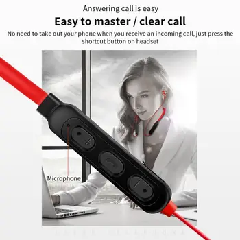 Uus Juhtmeta Bluetooth-Kõrvaklapp Magnet Äraveo HiFi helikvaliteet Stereo-Peakomplekti Veekindel Juhtmevaba Sport Earbud HD Mic