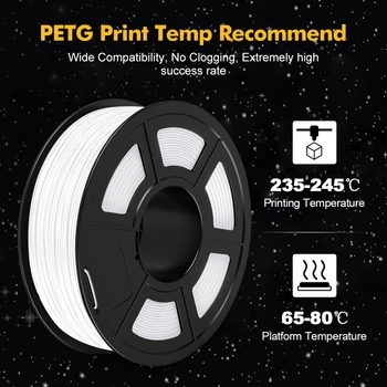 PETG Hõõgniidi 3D Pastapliiats Plastikust 1.75 MM 2 rulli / Set Täitmine Bendable mittetoksiline Kiire Shipping Printer Käepidemed DIY Kingitus