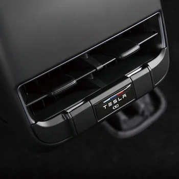 Auto Õhu Väljalaskeava Laadimine USB Pordi Kate Kleebis Protector Tagumine Iste Laadimise Auk Kleebis Hõlmata muudatusi Tesla Model 3