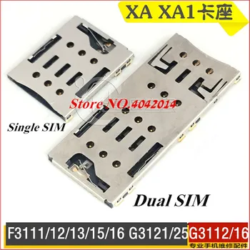 Originaal SIM-1/2 Micro SD/TF Dual SIM-Kaardi Lugeja Pistiku Pesa Sony XA XA1 G3121 G3112 G3116 Pesa Asendamine Spats