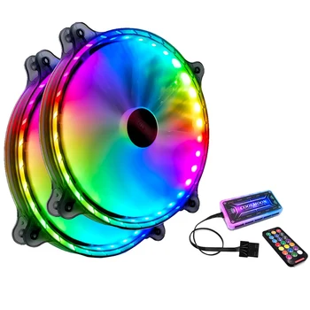 20cm RGB jahutusventilaator Värvikas Suur Õhu Maht soojushajutamise 32 LED-Arvuti Puhul, Lihtne Paigaldada pult CPU