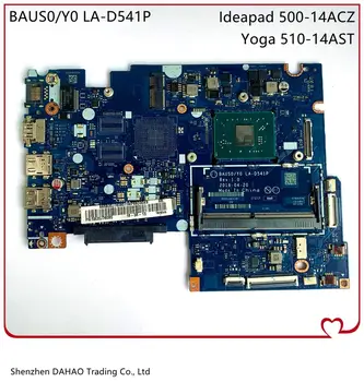 BAUS0 / Y0 LA-D541P Lenovo ideaPad Yoga 500-14ACZ 510-14AST Sülearvuti emaplaadi FRU 5B20J76065 Koos AMD CPU Täielikult Testitud