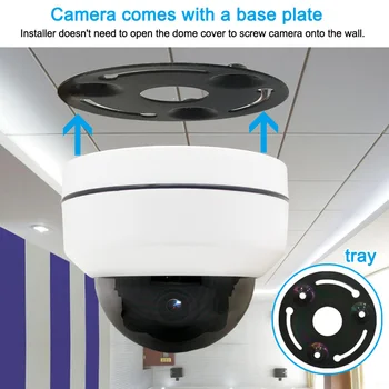 PTZ IP Speed Dome Kaamera, WIFI, CCTV Turvalisus 1080P HD Outdoor 30X Zoom Kodus Kaamera POE IP P2P Veekindel Cam Järelevalve Onvif