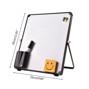 Kustutatavad Magnet Tahvel Desktop teadetetahvel Korduvkasutatavad Seista Mini Molbert koos/ilma Klamber Kooli Asukoht Lapsed