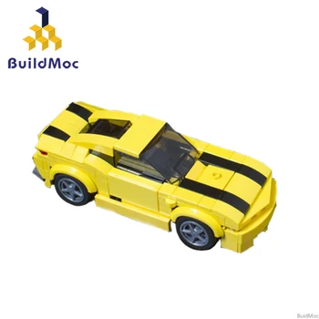 KES Bumblebee-Morph Sport Auto ehitusplokid sobivad Tehnilised Racer Sõidukite superauto neid Tellised lapsed poiste mänguasjad, kingitused