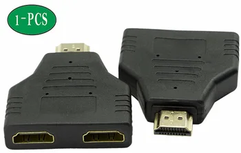 1080P HDMI Mees Dual HDMI Female 1-kuni 2-Way Splitter Cable Adapter Converter (Üks Port Toimiv korraga)