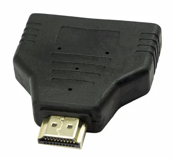 1080P HDMI Mees Dual HDMI Female 1-kuni 2-Way Splitter Cable Adapter Converter (Üks Port Toimiv korraga)
