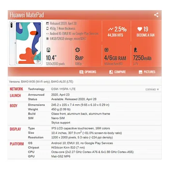 Näiteks Huawei Matepad 10.4 2020 Tableti Puhul Huawei MatePad 10.4 Juhul BAH3-W09 BAH-AL00 Kate Hirv Shell film Pliiats