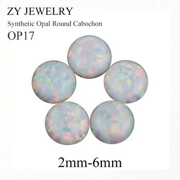 KUUM!!! 50tk/palju hulgihind OP17 1,5 mm~12mm Ümar Kuju kivi ümber on Sünteetiline Opaal
