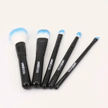 Yaqi 5tk Mini Sünteetilised Juuksed Puidust Käepide Kosmeetiline Pintsel Komplekti Reisi Makeup Brush Set