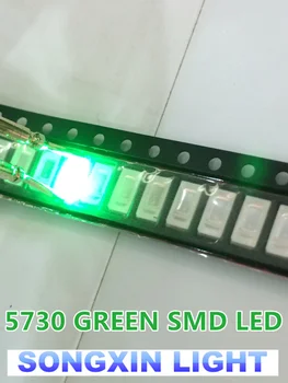 1000pcs 5730/5630 SMD Roheline LED valgusdioodid SMD LED 5730 Roheline Surface Mount Led 520-575NM 2.0-3.6 V Ultra Birght Led