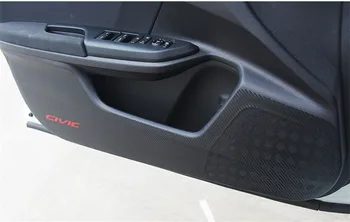 Süsinikkiust 4tk/palju Auto Interjöör Dekoratiivne Kleebis Neli ust lööd kaitse pad Honda Civic 10. 2016 2017 2018