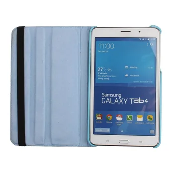 360 Kraadi Pöörlev Seista Juhul Smart Cover For Samsung Galaxy Tab 4 7.0 T230 T231 T235 7 tolline Tablet Kate Coque Fundas