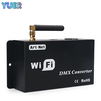 WiFi DMX512 Töötleja Android või IOS Süsteemi Wifi APP Kontrolli Par Valgus Etapp Liikuv Pea Valgusvihu Strobo Efekt Lamp DJ Disco