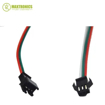 50 Paari 3pin JST Connector, Male & Female Kaabli juhtme jaoks WS2811 WS2812B RGB LED Riba, Tasuta shipping