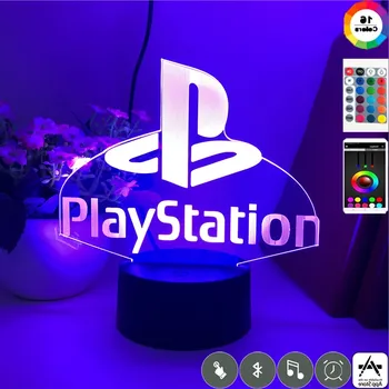 Kell Baas, Laua Lamp Playstation SCE Mängu Brändi Ainulaadne Sünnipäeva kingitus Lastele Dropship Otsese Pakkumise Atmosfääri Decor