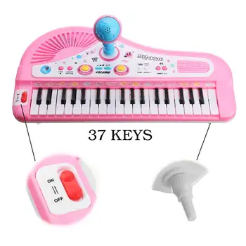Mini Elektrooniline Klaviatuuri Muusikaline Mänguasi 37 Võtmed Electone Mikrofoniga Haridus-Elektrooniline Klaver Mänguasi Lapsed Lapsed Lapsed