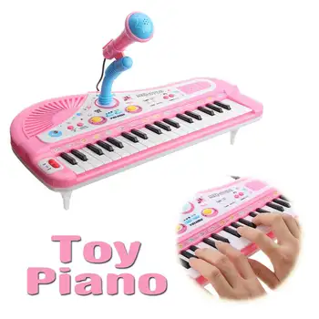 Mini Elektrooniline Klaviatuuri Muusikaline Mänguasi 37 Võtmed Electone Mikrofoniga Haridus-Elektrooniline Klaver Mänguasi Lapsed Lapsed Lapsed