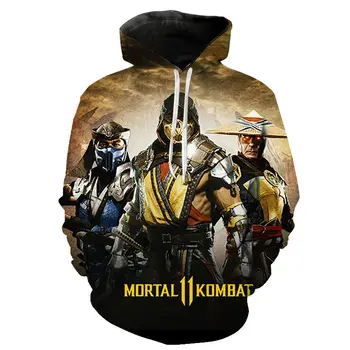 2020 Lahe Mäng Mortal Kombat Hupparit Mehed Naised Lapsed Kitana MK 3D Trükitud Dressipluus Kapuutsiga Homme Pullover Hoody Riided