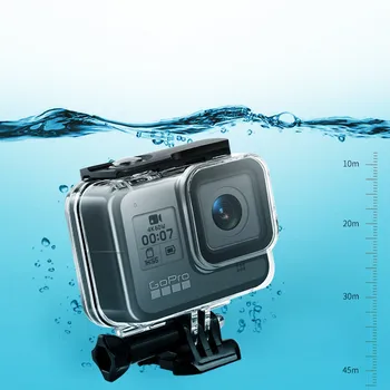 45M Sukeldumine Veekindel puhul Gopro hero 8 black kaamera kaitsev kest eluaseme puhul go pro 8 veespordi aktiivsus