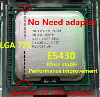 Lntel Xeon E5430 2.66 GHz/12M/1333Mhz/CPU võrdne LGA775 Core 2 Quad Q9300 PROTSESSORI, töötab LGA775 emaplaadi, pole vaja adapteri e5430