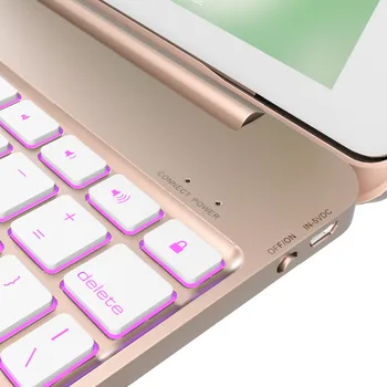 Eemaldatav Magnet-Pesa JA Bluetooth Klaviatuur, 7 Värvid Taustavalgustusega Case Cover Apple iPad 9.7 2017 2018 Air 2 5 6 Pro 9.7