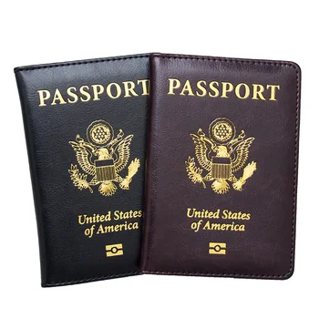 Ameerika Passi Omanik Naised Mehed PU nahast Pass, mis katab Reisi rahakoti USA pass juhul, visiitkaardi hoidja ID Kott