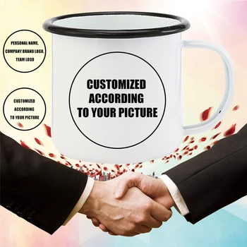 Custom cup DIY Emailiga Kruusid Kohvi Kruus Tee Tassi Kirjaga Tassid Ja Kruusid Lühike Trummel Emailiga Tassi Unikaalseid Kingitused Sõbrale
