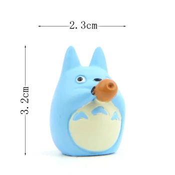 9pcs/palju Minu Naaber Totoro Tarne PVC Kass Tegevus Joonis Nukk Satsuki Mei Puit Öökull Diy Maastiku Vaik Plastikust Mudel
