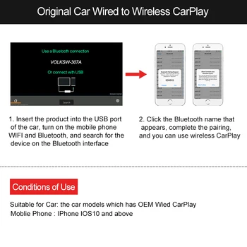 Carlinkit 2.0 Wireless CarPlay Adapter LEXUS ES ON NX RX CT LC RC-2021 Navigeerimist, Muusika-Kaardi Smart Box Activator IOS 14