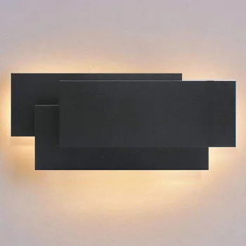 2021 decoracion hogar kaasaegne seina sconce lamp edevus magamistuba valgustid elutoas teenetemärgi 2 stiile ümber ruudu