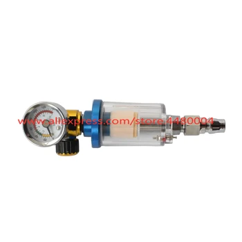 Õhu Rõhk Regulaator Alumiinium Spray Gun Manomeeter Regulaator-Line Vee Lõksu Filter Pneumaatilised Tööriistad